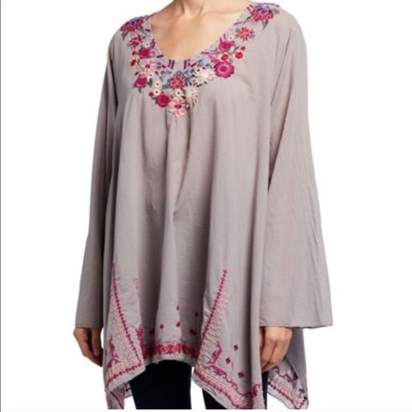 Johnny Was Tops - NWT Johnny Was Wish Stitch a Embroidered Tunic